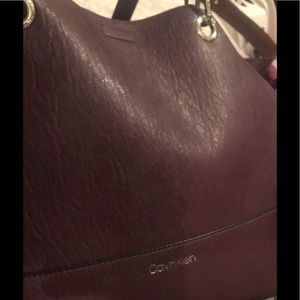 Purple Calvin Klein tote